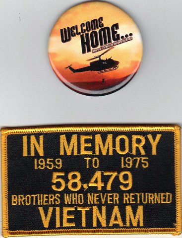 Vietnam Memorial Buttons and Patches